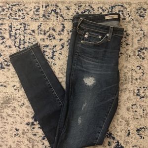 AG Distressed / Ripped Skinny Jeans